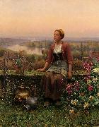 Daniel Ridgeway Knight, Maria on the Terrace